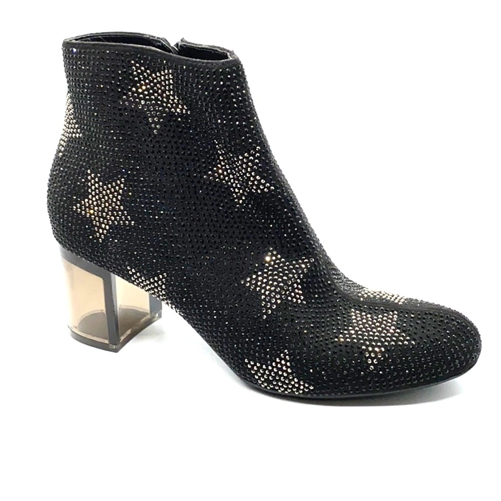 INC Florian Black Stars Ankle Boots